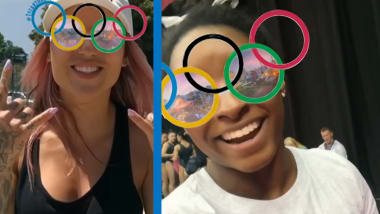 Get your glasses on with our Olympic Rings Instagram filter