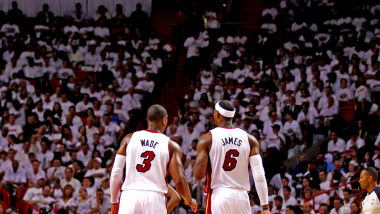 Lebron James and Dwyane Wade share one last dance.