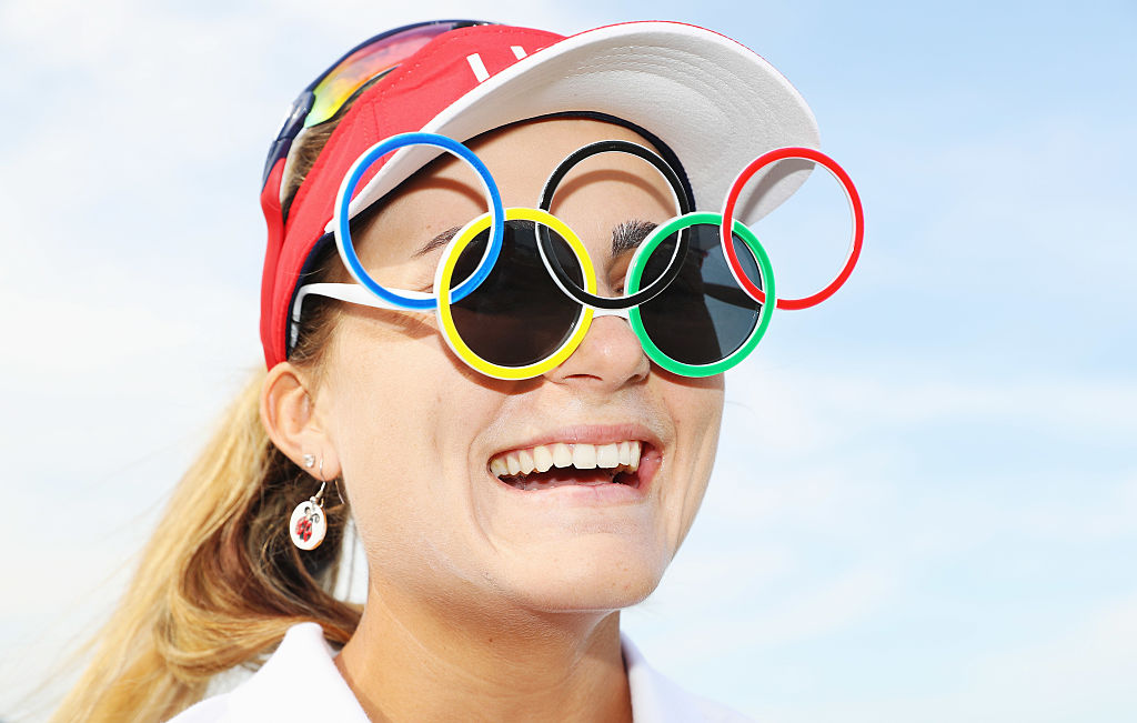 Wear the Olympic rings sunglasses!