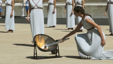 Watch the Lausanne Youth Olympic Games flame lit in Athens